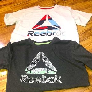 Two YXL Reebok shirts